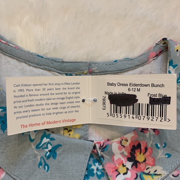 6-12 M Cath Kids London Floral Dress with Carter’s Sweater - Picture 11 of 15